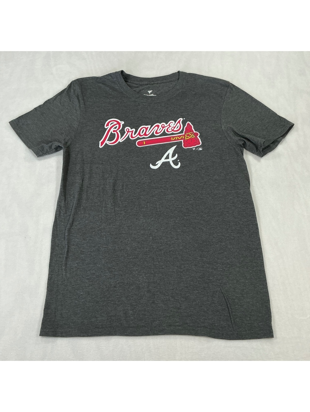 Fanatics Atlanta Braves Gray Graphic T-Shirt Men’s Medium MLB Baseball Tee